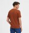 Selected Homme  Norman Stripe Short Sleeve O Neck Tee Bombay Brown